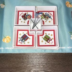 Holiday appetizer plate. Excellent condition!